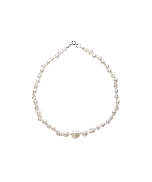 LILY BROWN（リリーブラウン）の「ベロアリボンパールネックレス（ネックレス・レディース・ゴールド/シルバー・FREE）」の6枚目の写真