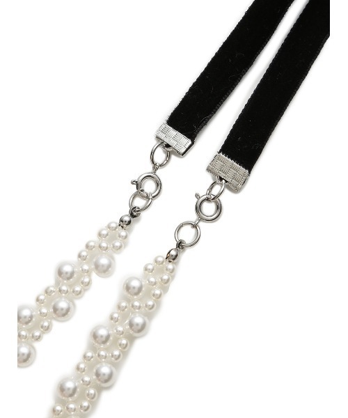 LILY BROWN（リリーブラウン）の「ベロアリボンパールネックレス（ネックレス・レディース・ゴールド/シルバー・FREE）」の8枚目の写真