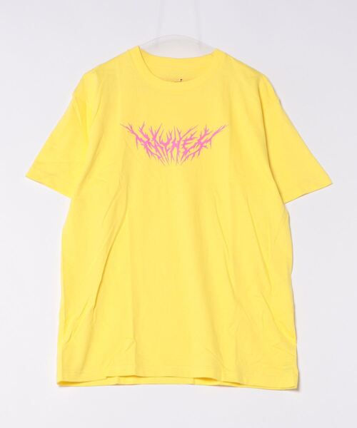 B.I.D.(ビーアイディー)の「《MAYHEM》graphic color T(Tシャツ/カットソー・レディース・パープル/イエロー・LARGE/MEDIUM)」の2枚目の写真
