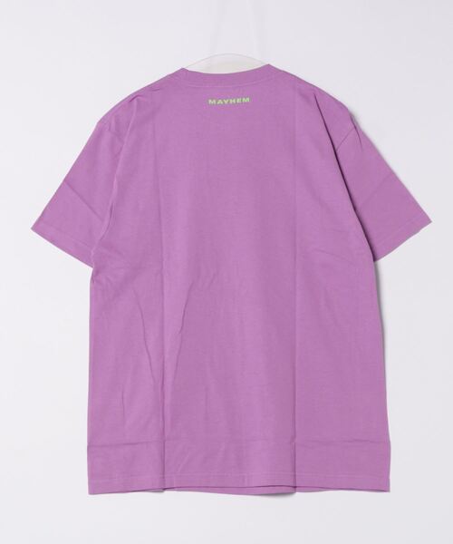 B.I.D.(ビーアイディー)の「《MAYHEM》graphic color T(Tシャツ/カットソー・レディース・パープル/イエロー・LARGE/MEDIUM)」の3枚目の写真