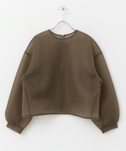 F by ROSSO（エフバイロッソ）の「F by ROSSO　シアーショートブラウス（シャツ/ブラウス・レディース・ブラック/ブラウン・FREE）」の18枚目の写真