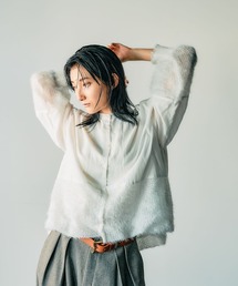 niko and... | [MODE NORM CORE]バンドカラーモケバルーンブラウス(シャツ/ブラウス)