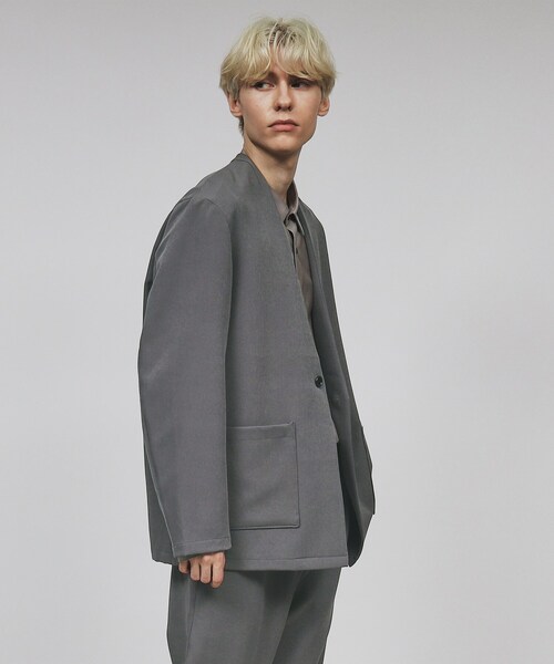 tk.TAKEO KIKUCHI(ティーケータケオキクチ)の「◆360度ストレッチノーカラージャケット(ノーカラージャケット・メンズ・ブラック/グレー/ブルー系その他・02/03/04)」の12枚目の写真