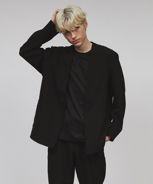 tk.TAKEO KIKUCHI(ティーケータケオキクチ)の「◆360度ストレッチノーカラージャケット(ノーカラージャケット・メンズ・ブラック/グレー/ブルー系その他・02/03/04)」の8枚目の写真