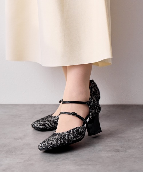 HIMIKO（ヒミコ）の「【Made in Japan】ダブルベルトセパレートパンプス/641325（パンプス・レディース・プラチナム/ブラック系その他/ブラック・22.0cm/23.0cm/24.0cm/22.5cm/23.5cm/24.5cm/25.0cm）」の6枚目の写真