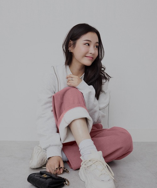 CHAN ME（チャンミ）の「裏起毛コーデュロイ調カーゴパンツ（カーゴパンツ・レディース・ブラック/アイボリー/ピンク/ベージュ・SMALL/MEDIUM/LARGE/X-LARGE）」の22枚目の写真