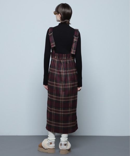ROSE BUD(ローズバッド)の「マルチウェイチェックジャンパースカート(スカート・レディース・ブルー/ブラウン/グリーン・FREE)」の6枚目の写真