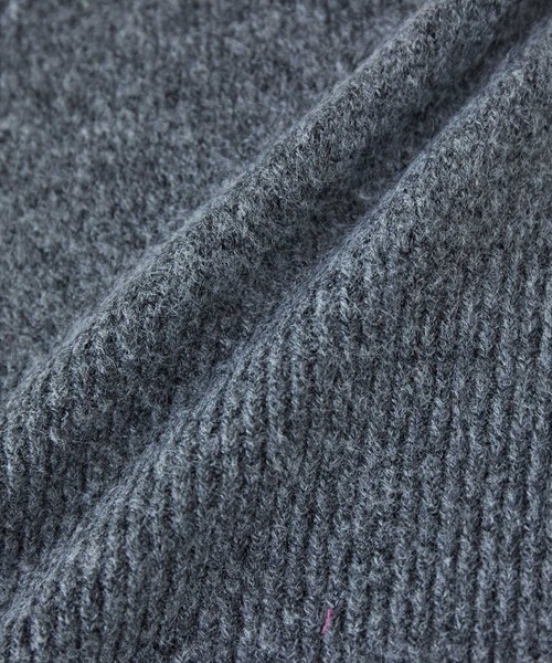 VIS(ビス)の「【2WAY】ミックスヤーンオフショルダーニット(ニット/セーター・レディース・チャコールグレー/ベージュ/キナリ・FREE)」の17枚目の写真