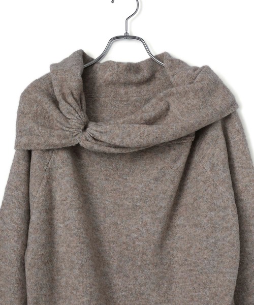 VIS(ビス)の「【2WAY】ミックスヤーンオフショルダーニット(ニット/セーター・レディース・チャコールグレー/ベージュ/キナリ・FREE)」の20枚目の写真