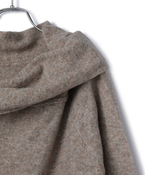 VIS(ビス)の「【2WAY】ミックスヤーンオフショルダーニット(ニット/セーター・レディース・チャコールグレー/ベージュ/キナリ・FREE)」の21枚目の写真