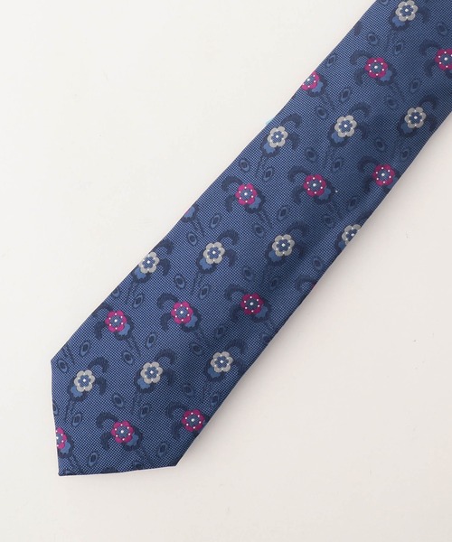 MONSIEUR NICOLE（ムッシュニコル）の「【ex/tra】フラワードット ネクタイ（ネクタイ・メンズ・ブルー/オレンジ/ダークネイビー/ネイビー・FREE）」の2枚目の写真