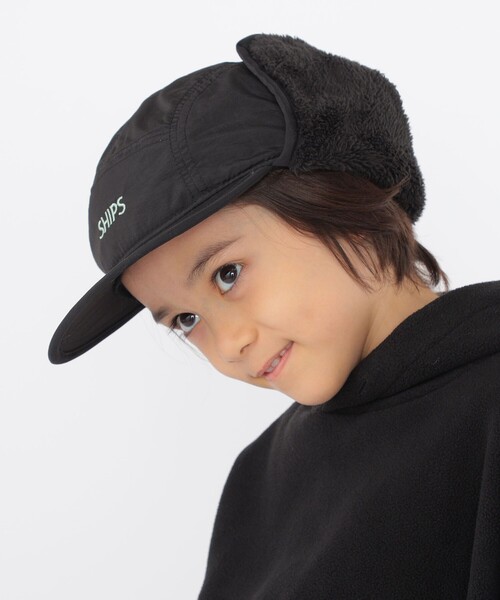 SHIPS（シップス）の「SHIPS KIDS:フライト キャップ（キャップ・キッズ・ブラック/ライトオリーブ・LARGE/MEDIUM）」の4枚目の写真
