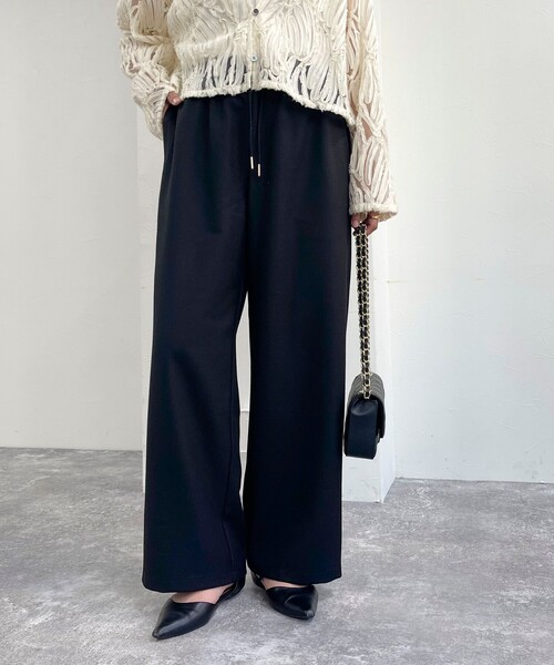 【セール】ウールライクストレートイージーパンツ（その他パンツ）｜fredy emue（フレディエミュ）