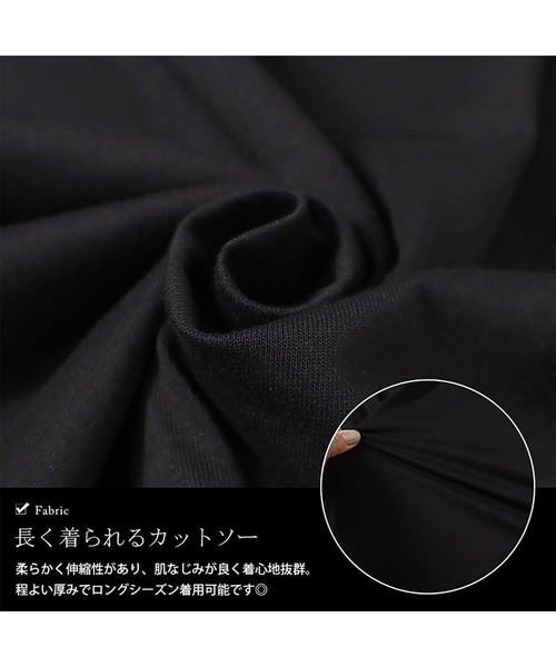 GOLDJAPAN(ゴールドジャパン)の「ロゴプリントロンT【大きいサイズ対応】(Tシャツ/カットソー・レディース・ブラック/ホワイト・LL/3L/4L/5L)」の6枚目の写真