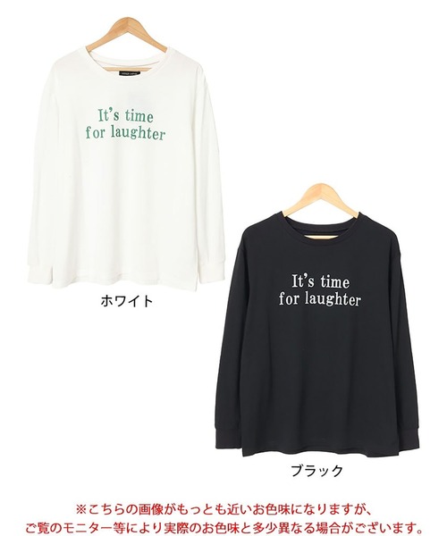 GOLDJAPAN(ゴールドジャパン)の「ロゴプリントロンT【大きいサイズ対応】(Tシャツ/カットソー・レディース・ブラック/ホワイト・LL/3L/4L/5L)」の17枚目の写真