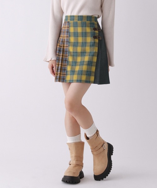 セール】クレイジーチェックスカート（スカート）｜repipi