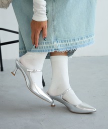 BAYFLOW | [安定感のある履き心地]ストラップミュール(パンプス)