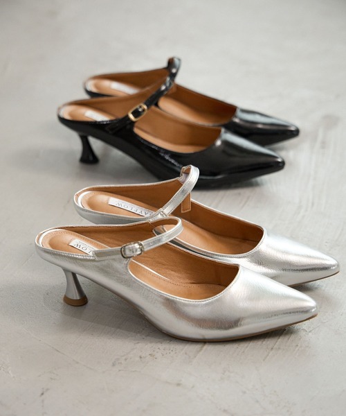 BAYFLOW（ベイフロー）の「[安定感のある履き心地]ストラップミュール（パンプス・レディース・シルバー/ブラック/ゴールド・MEDIUM/LARGE）」の6枚目の写真