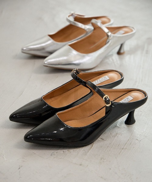 BAYFLOW（ベイフロー）の「[安定感のある履き心地]ストラップミュール（パンプス・レディース・シルバー/ブラック/ゴールド・MEDIUM/LARGE）」の7枚目の写真