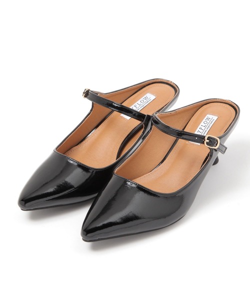 BAYFLOW（ベイフロー）の「[安定感のある履き心地]ストラップミュール（パンプス・レディース・シルバー/ブラック/ゴールド・MEDIUM/LARGE）」の22枚目の写真