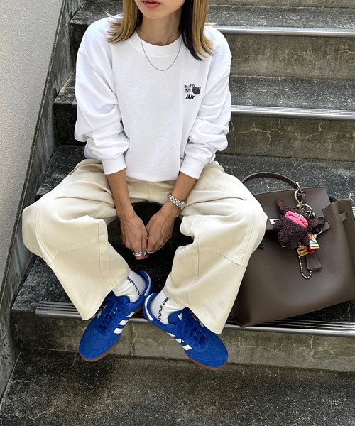 INTERPLAY（インタープレイ）の「【INTERPLAY x AYA】Cat patch SWEAT(UNISEX)（スウェット・レディース・ブラック/グレー/ホワイト・MEDIUM/X-LARGE）」の22枚目の写真