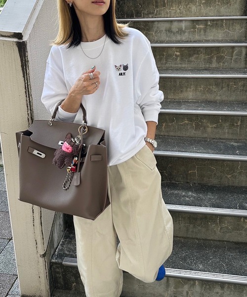 INTERPLAY（インタープレイ）の「【INTERPLAY x AYA】Cat patch SWEAT(UNISEX)（スウェット・レディース・ブラック/グレー/ホワイト・MEDIUM/X-LARGE）」の19枚目の写真