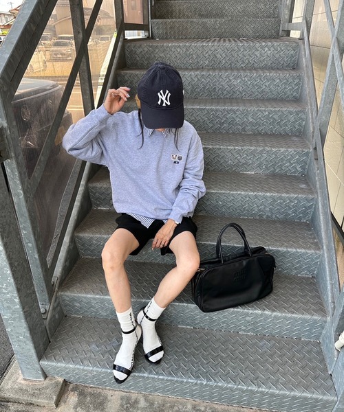 INTERPLAY（インタープレイ）の「【INTERPLAY x AYA】Cat patch SWEAT(UNISEX)（スウェット・レディース・ブラック/グレー/ホワイト・MEDIUM/X-LARGE）」の11枚目の写真