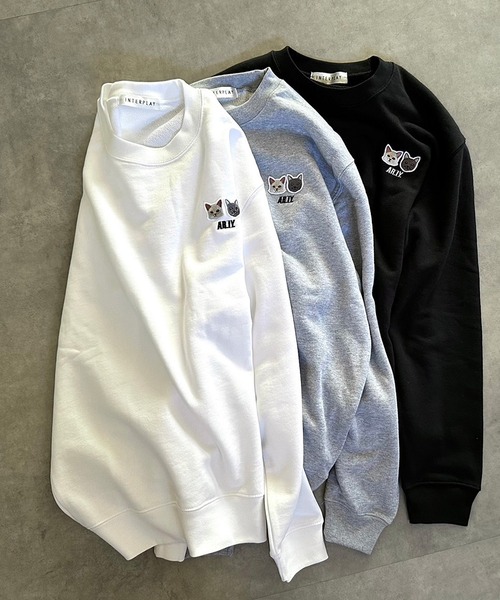 INTERPLAY（インタープレイ）の「【INTERPLAY x AYA】Cat patch SWEAT(UNISEX)（スウェット・レディース・ブラック/グレー/ホワイト・MEDIUM/X-LARGE）」の16枚目の写真