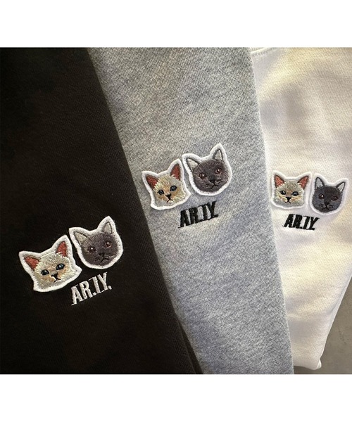 INTERPLAY（インタープレイ）の「【INTERPLAY x AYA】Cat patch SWEAT(UNISEX)（スウェット・レディース・ブラック/グレー/ホワイト・MEDIUM/X-LARGE）」の17枚目の写真