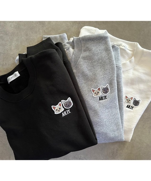 INTERPLAY（インタープレイ）の「【INTERPLAY x AYA】Cat patch SWEAT(UNISEX)（スウェット・レディース・ブラック/グレー/ホワイト・MEDIUM/X-LARGE）」の18枚目の写真