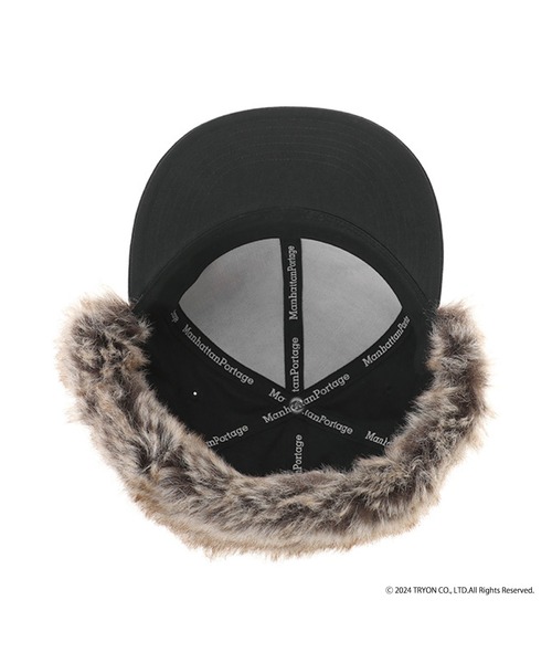 Manhattan Portage（マンハッタンポーテージ）の「THRASHER Ear Flap Cap（キャップ・メンズ・ブラック系その他/ブラック×ブラック・FREE）」の6枚目の写真