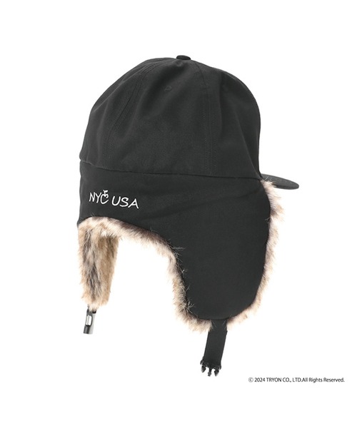 Manhattan Portage（マンハッタンポーテージ）の「THRASHER Ear Flap Cap（キャップ・メンズ・ブラック系その他/ブラック×ブラック・FREE）」の10枚目の写真