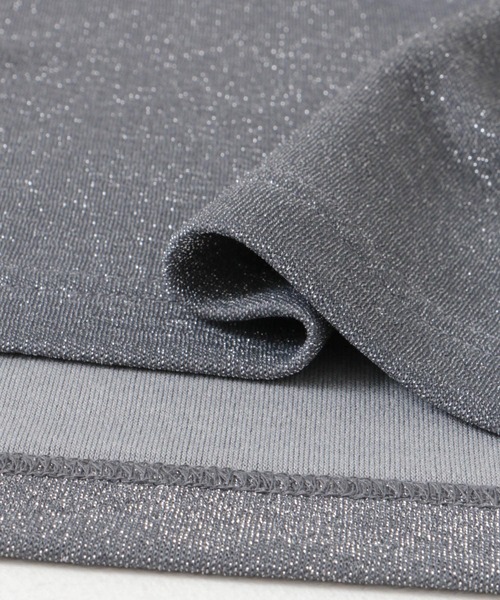 URBAN RESEARCH DOORS（アーバンリサーチドアーズ）の「ラメカットストレートスカート（スカート・レディース・ブラック/グレー・MEDIUM）」の5枚目の写真