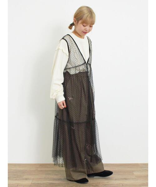 Samansa Mos2(サマンサ モスモス)の「リボンイージーパンツ(その他パンツ・レディース・ブルー/カーキ/ブラック・F)」の18枚目の写真