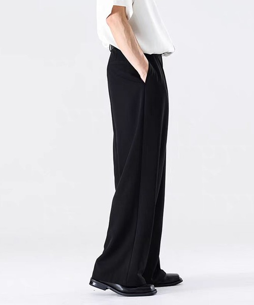 TOBEE（トゥビー）の「【TOBEE】タックワイドストレート スラックス（スラックス・メンズ・ブラック/ブラウン・MEDIUM/SMALL/LARGE/X-LARGE）」の8枚目の写真