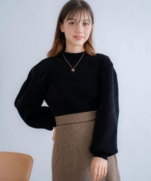 もこもこモールニット