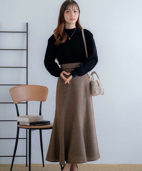 NOELA（ノエラ）の「もこもこモールニット（ニット/セーター・レディース・ベージュ/ブラック/ブルー・フリー）」の4枚目の写真