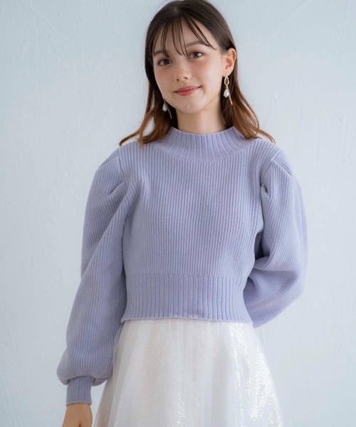 NOELA（ノエラ）の「もこもこモールニット（ニット/セーター・レディース・ベージュ/ブラック/ブルー・フリー）」の6枚目の写真