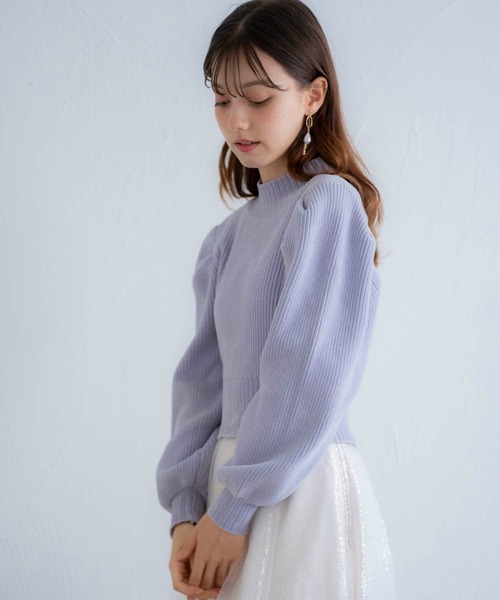 NOELA（ノエラ）の「もこもこモールニット（ニット/セーター・レディース・ベージュ/ブラック/ブルー・フリー）」の7枚目の写真