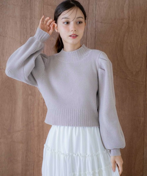 NOELA（ノエラ）の「もこもこモールニット（ニット/セーター・レディース・ベージュ/ブラック/ブルー・フリー）」の11枚目の写真