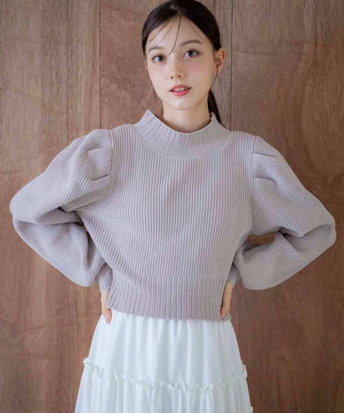 NOELA（ノエラ）の「もこもこモールニット（ニット/セーター・レディース・ベージュ/ブラック/ブルー・フリー）」の12枚目の写真