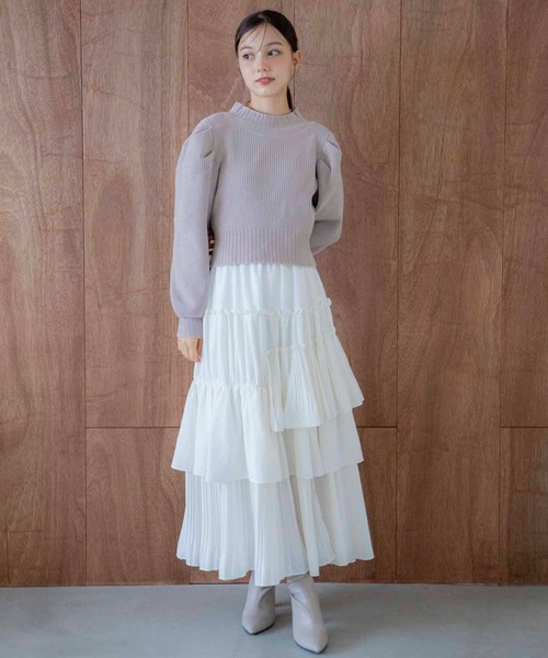 NOELA（ノエラ）の「もこもこモールニット（ニット/セーター・レディース・ベージュ/ブラック/ブルー・フリー）」の14枚目の写真