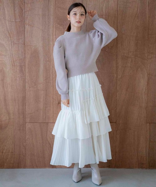 NOELA（ノエラ）の「もこもこモールニット（ニット/セーター・レディース・ベージュ/ブラック/ブルー・フリー）」の15枚目の写真