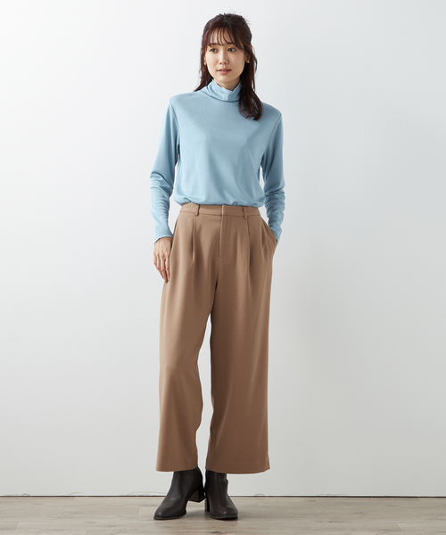 Petit Honfleur(プチオンフルール)の「ワイドパンツ(スラックス・レディース・アイボリー/レッド/ブラウン・64/67)」の20枚目の写真