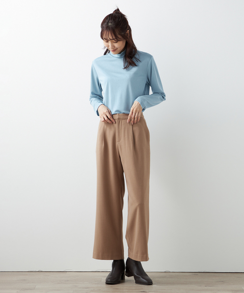 Petit Honfleur(プチオンフルール)の「ワイドパンツ(スラックス・レディース・アイボリー/レッド/ブラウン・64/67)」の22枚目の写真