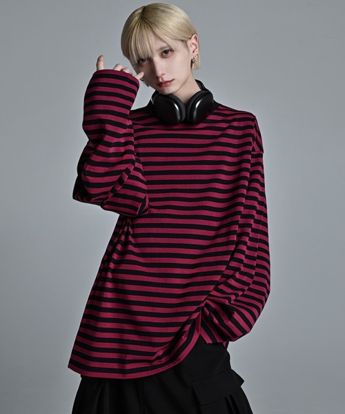 ADRER(アドラー)の「extra quality wide sleeve (over size) long-T / エクストラクオリティワイドスリーブ(オーバーサイズ)ロンT(Tシャツ/カットソー・メンズ・ブラック/ホワイト×ブラック/ブラック系その他/チャコールグレー/ホワイト/ライトグレー/グレー系2/ワイン/グレー系1/ブラック系1/グレー系3/ワイン系1/グリーン系1・SMALL/MEDIUM/LARGE/XX-SMALL/X-SMALL)」の13枚目の写真