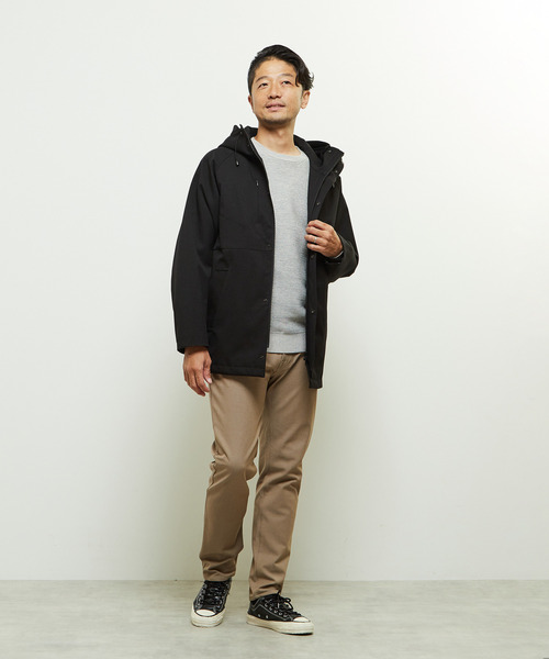 MEN'S MELROSE（メンズメルローズ）の「ソフトサーモシャンブレースリムテーパード5ポケットパンツ（その他パンツ・メンズ・ネイビー/ベージュ/ブラック・2/3/5/4）」の19枚目の写真