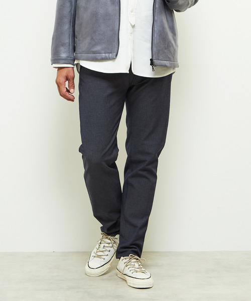 MEN'S MELROSE（メンズメルローズ）の「ソフトサーモシャンブレースリムテーパード5ポケットパンツ（その他パンツ・メンズ・ネイビー/ベージュ/ブラック・2/3/5/4）」の21枚目の写真