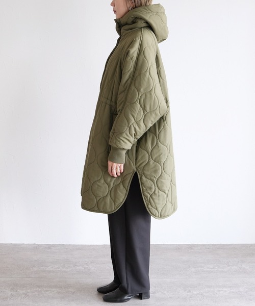 reca（レカ）の「キルトフード付コート（その他アウター・レディース・ブラック/カーキ/アイボリー・M）」の12枚目の写真