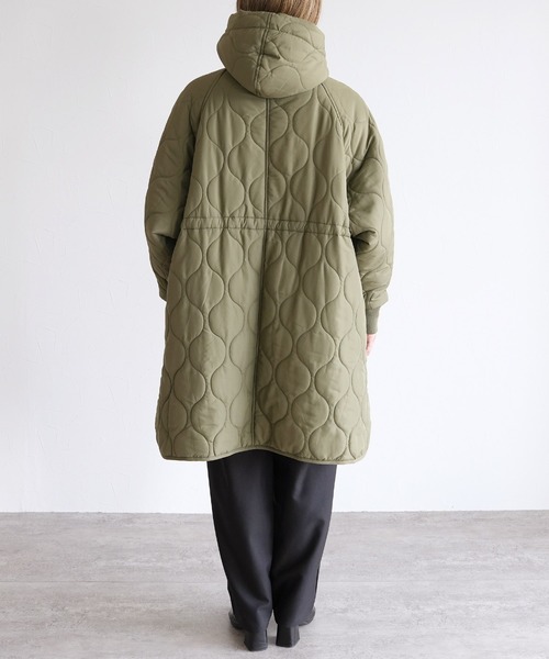 reca（レカ）の「キルトフード付コート（その他アウター・レディース・ブラック/カーキ/アイボリー・M）」の13枚目の写真